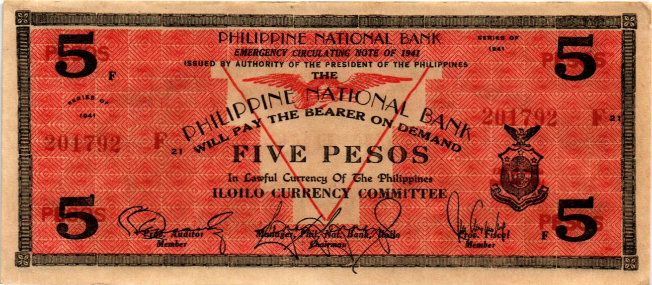 ФИЛИППИНЫ 5 ПЕСО (F) (N90)