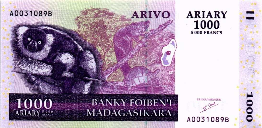 МАДАГАСКАР 1000 АРИАРИ мини 1