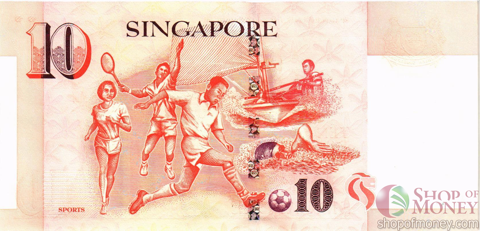 СИНГАПУР 10 ДОЛЛАРОВ мини 2