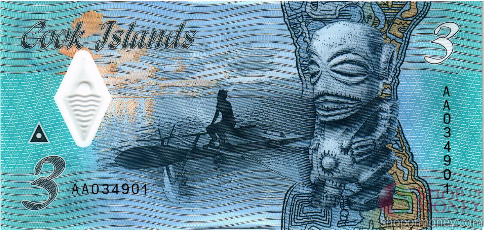 ОСТРОВА КУКА 3 ДОЛЛАРА мини 2