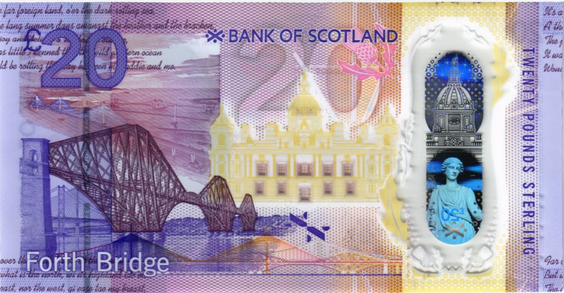 ШОТЛАНДИЯ 20 ФУНТОВ (BANK OF SCOTLAND) мини 2