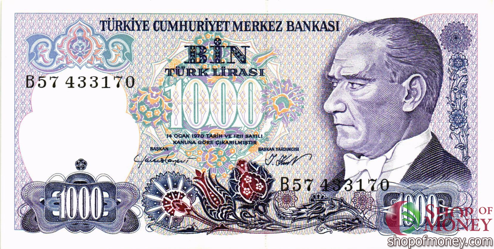 ТУРЦИЯ 1000 ЛИР мини 1