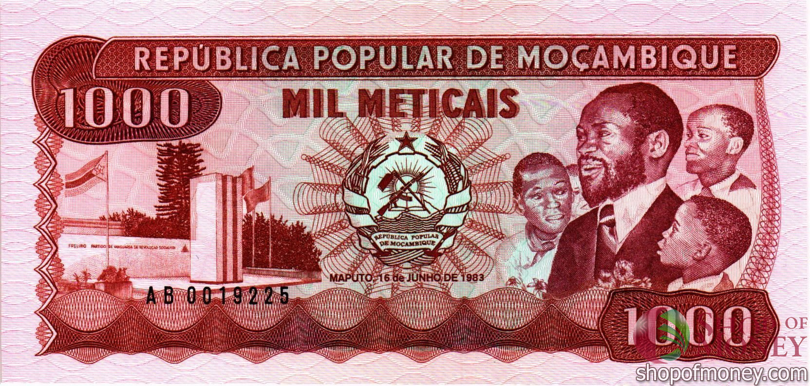 МОЗАМБИК 1000 МЕТИКАЛЬ мини 1