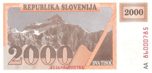 СЛОВЕНИЯ 2000 ТОЛАР мини 2