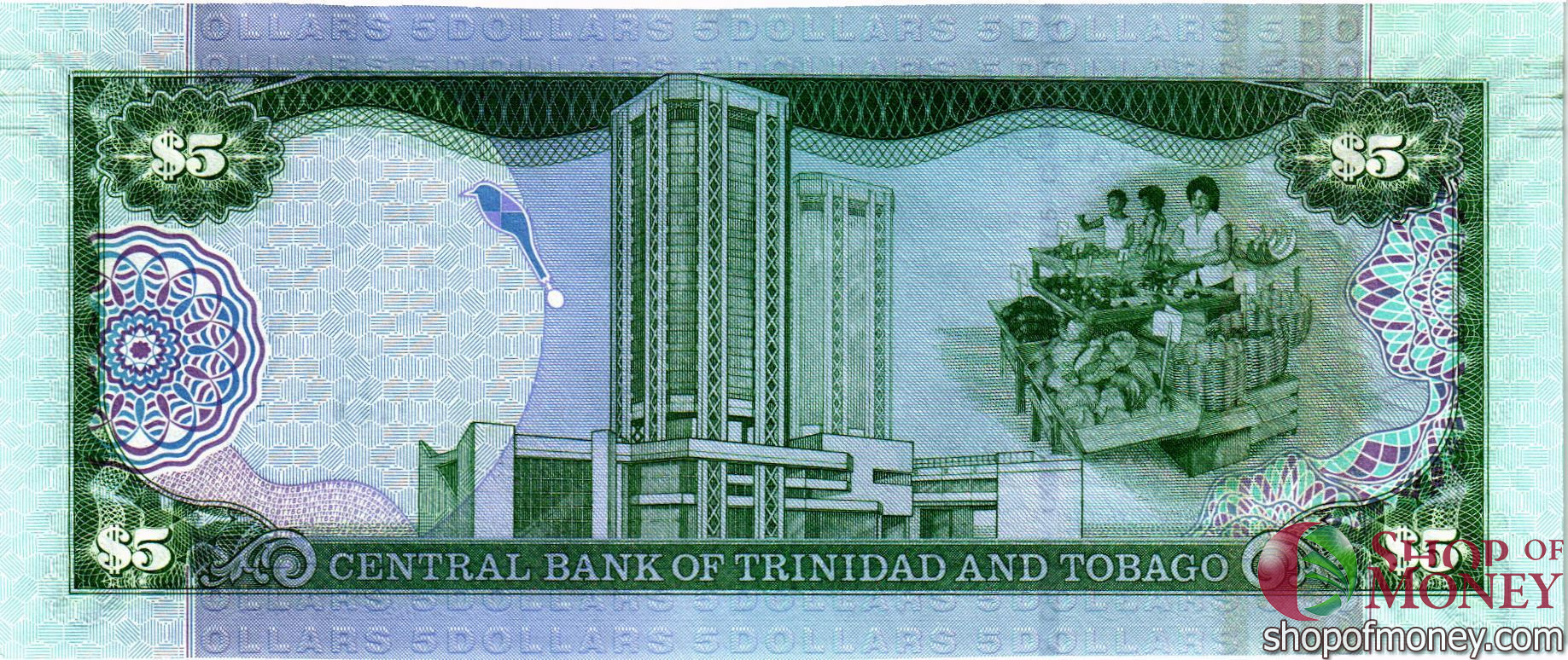 ТРИНИДАД И ТОБАГО 5 ДОЛЛАРОВ мини 2