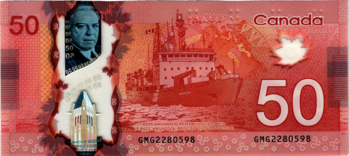 КАНАДА 50 ДОЛЛАРОВ мини 2