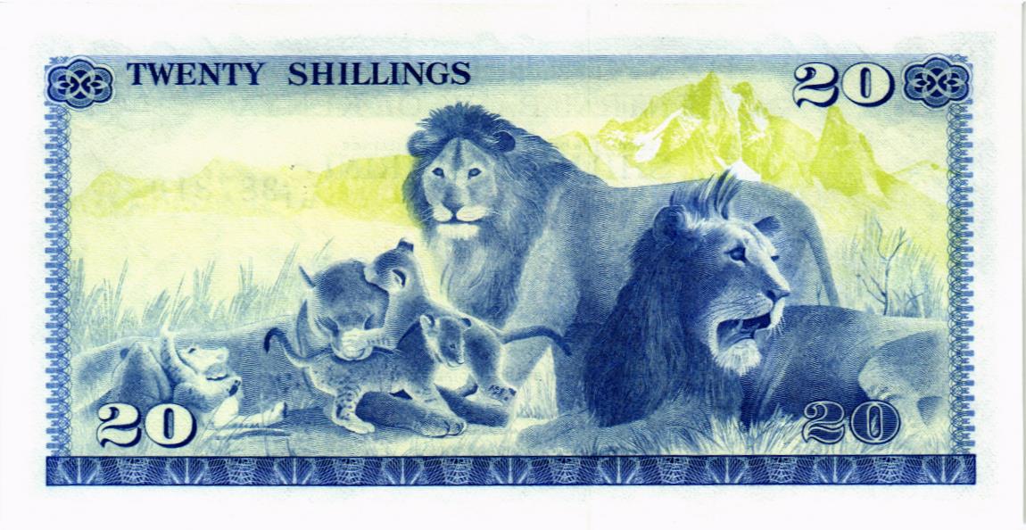 КЕНИЯ 20 ШИЛЛИНГОВ мини 2