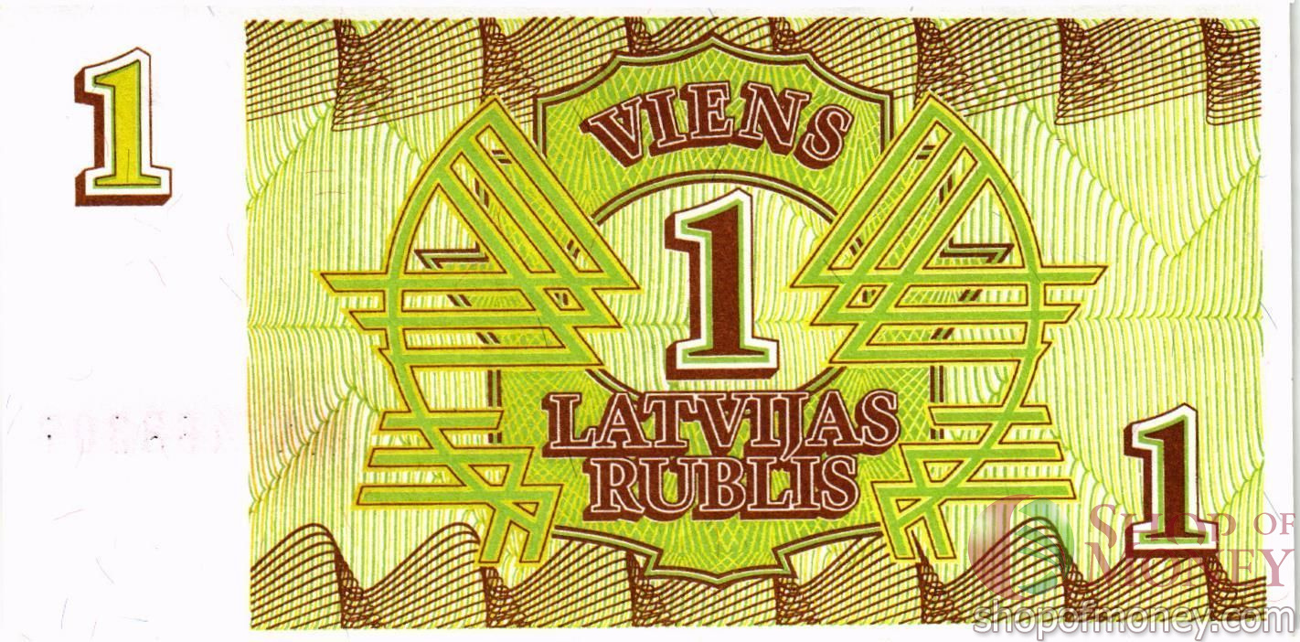 ЛАТВИЯ 1 РУБЛЬ мини 2