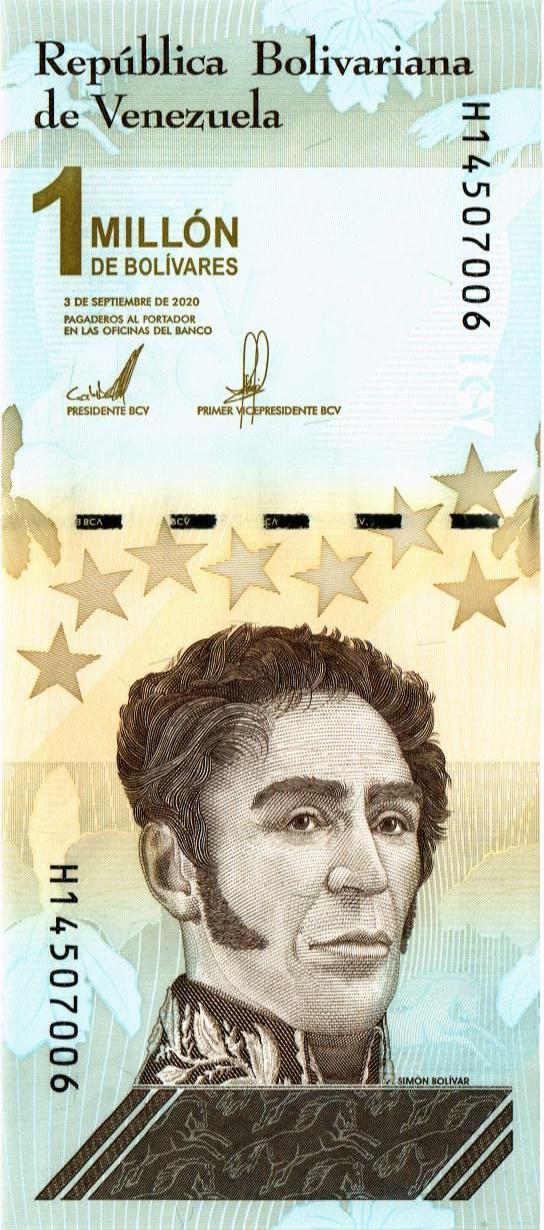 ВЕНЕСУЭЛА 1000000 БОЛИВАР мини 1