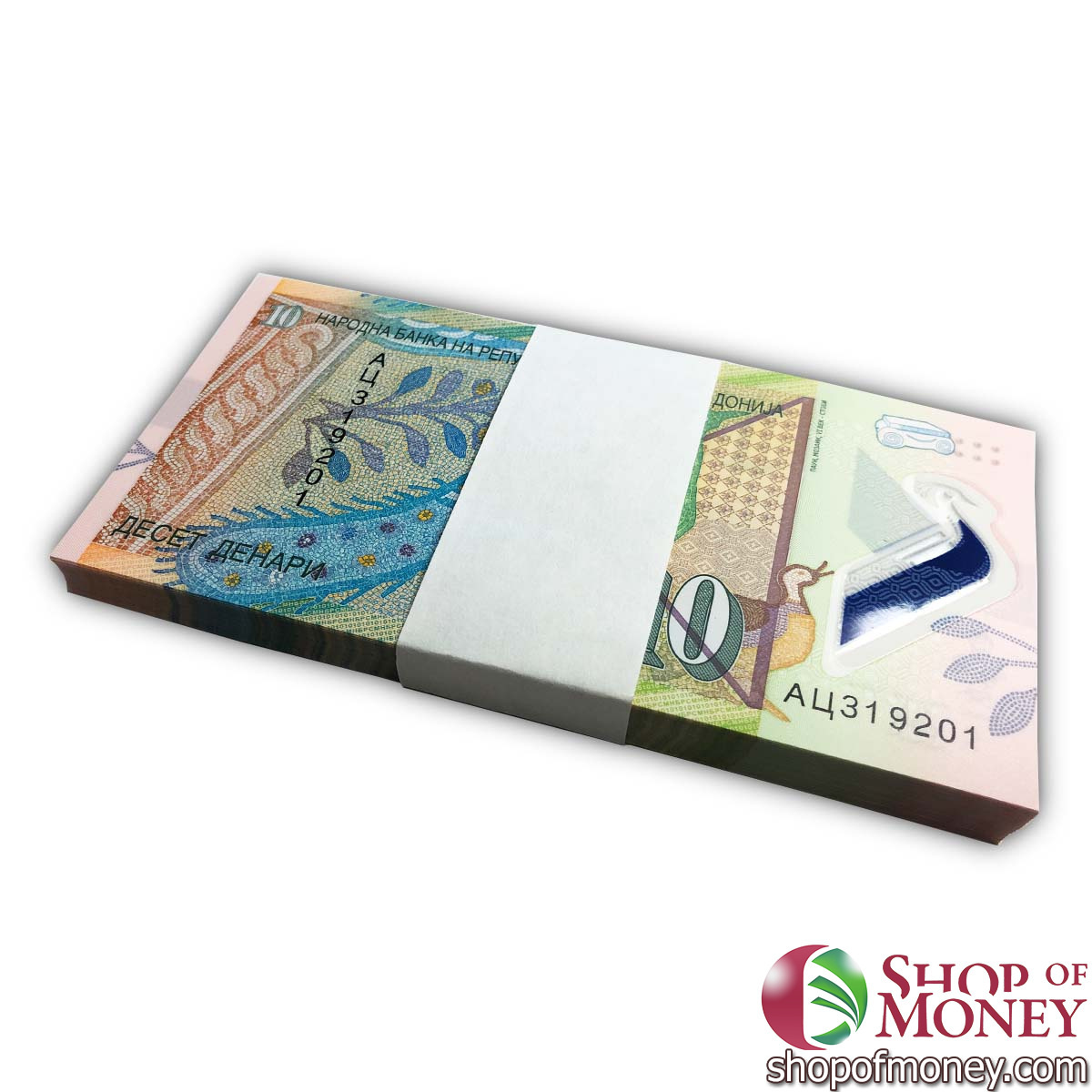 СЕВЕРНАЯ МАКЕДОНИЯ 10 ДЕНАР (100 БАНКНОТ) мини 2