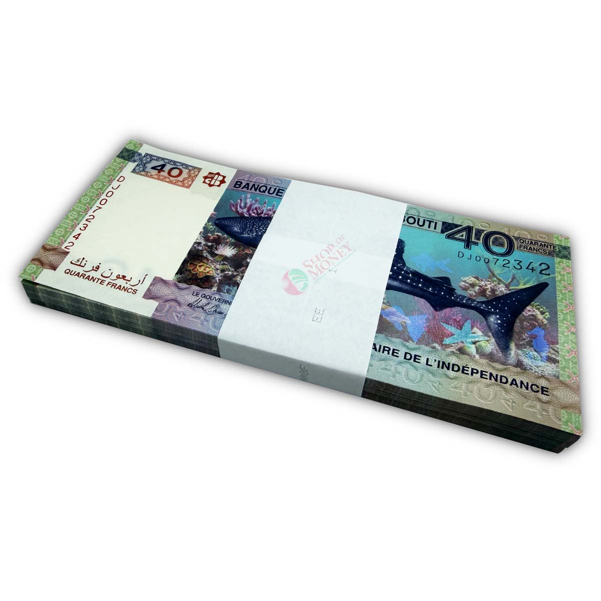 ДЖИБУТИ 40 ФРАНКОВ (DJ) (100 БАНКНОТ)