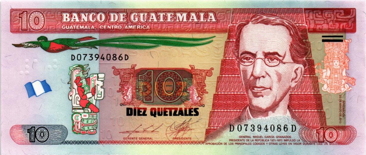 ГВАТЕМАЛА 10 КЕТСАЛЬ