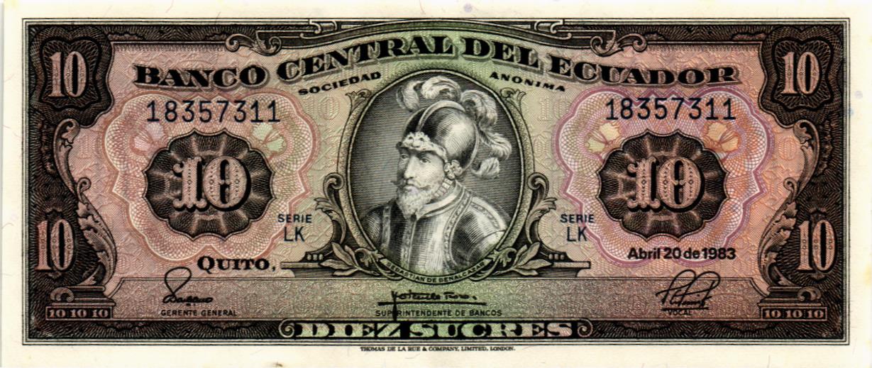 ЭКВАДОР 10 CУКРЕ