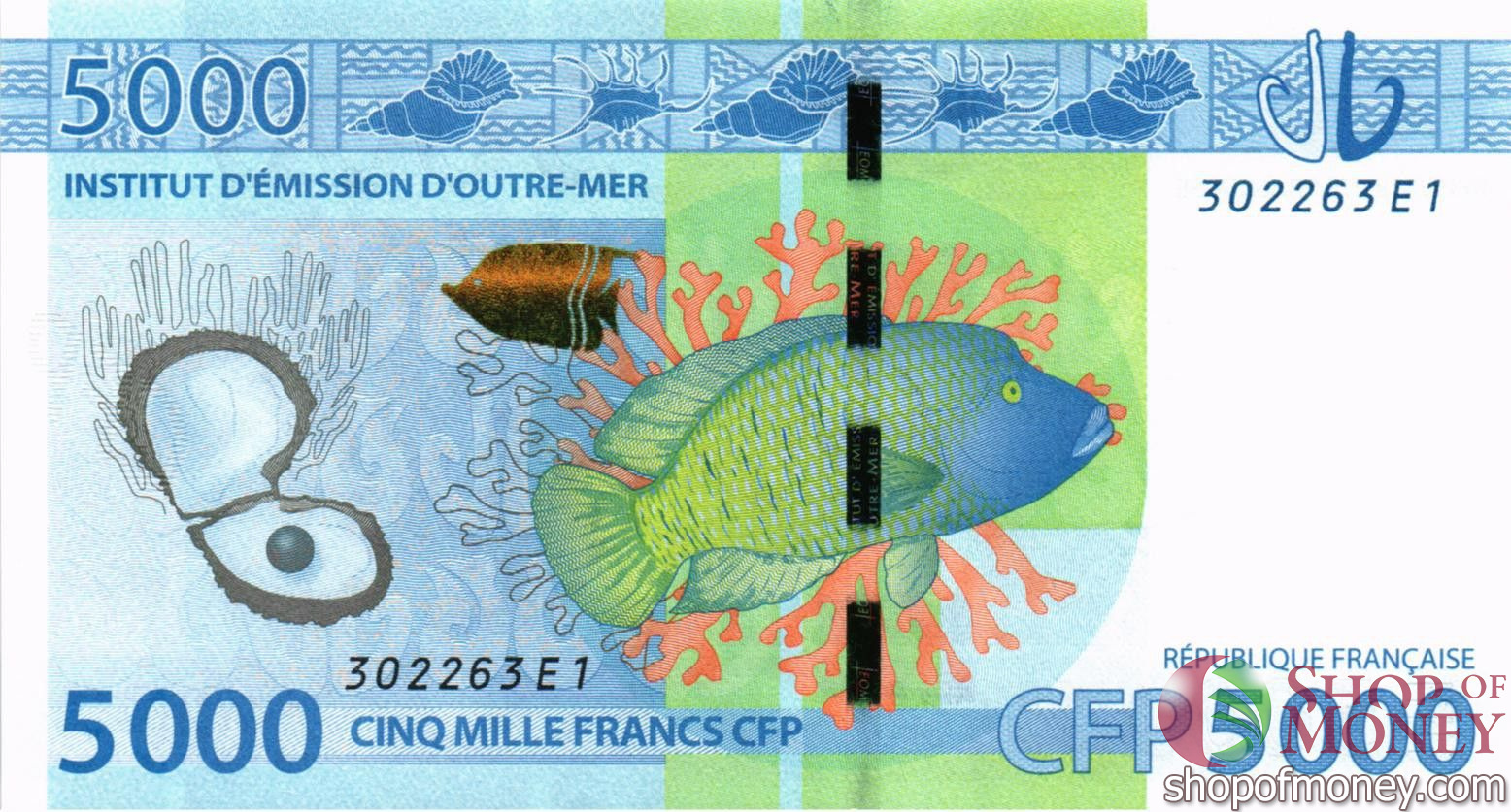 ФРАНЦУЗСКАЯ ПОЛИНЕЗИЯ 5000 ФРАНКОВ мини 2