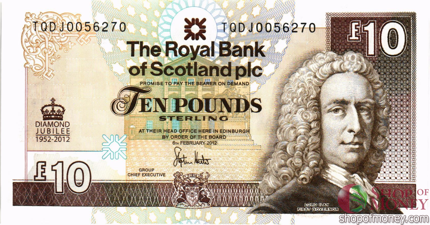ШОТЛАНДИЯ 10 ФУНТ (ROYAL BANK OF SCOTLAND) мини 1