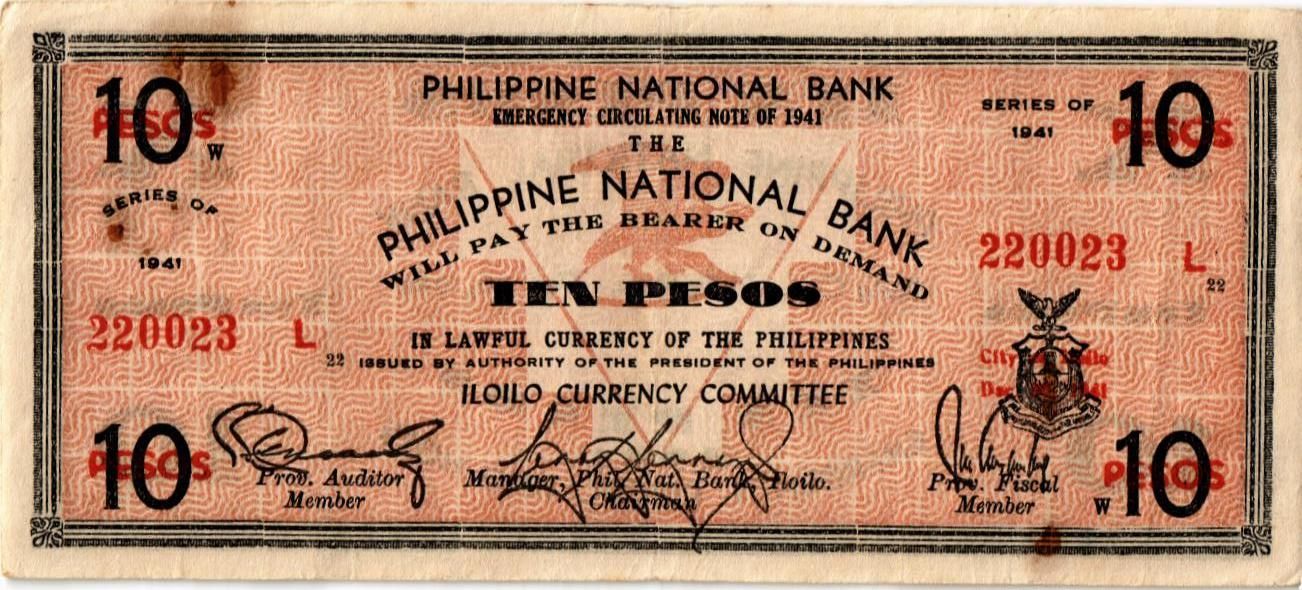 ФИЛИППИНЫ 10 ПЕСО (L) (N134)