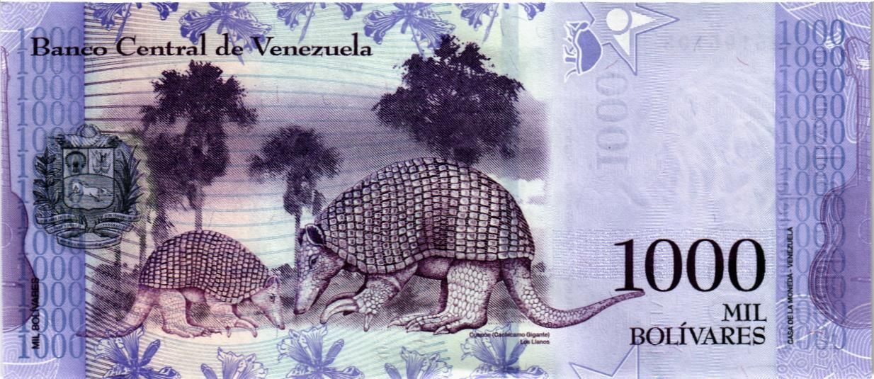 ВЕНЕСУЭЛА 1000 БОЛИВАР мини 2