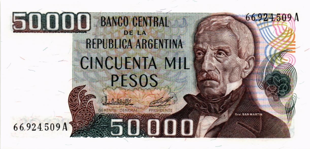 АРГЕНТИНА 50000 ПЕСО мини 1