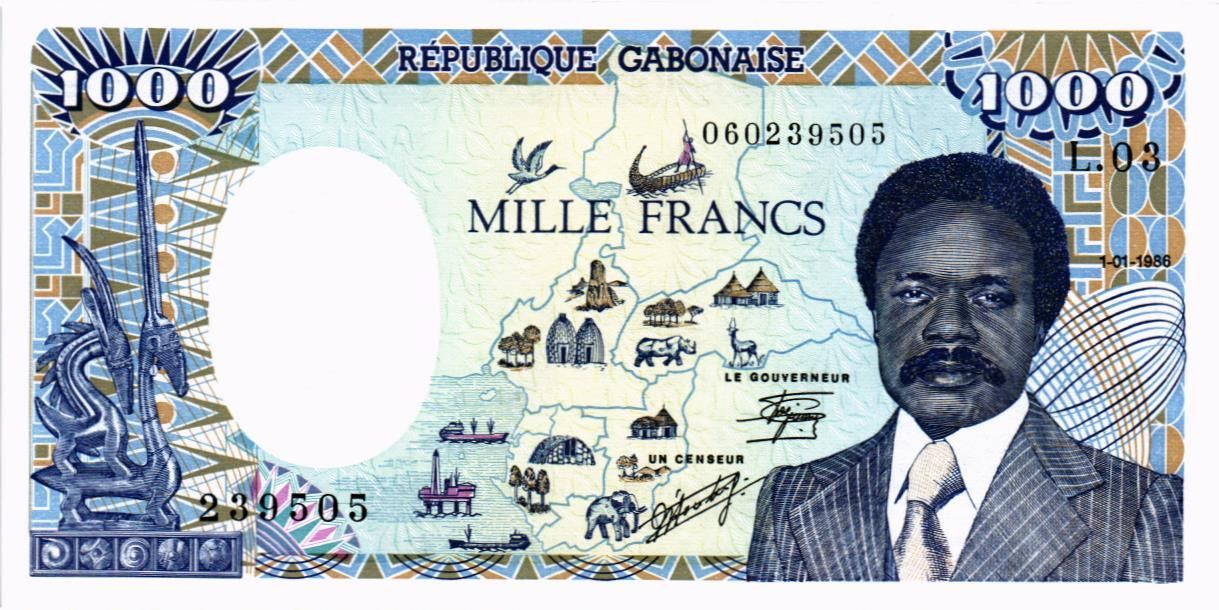 ГАБОН 1000 ФРАНКОВ