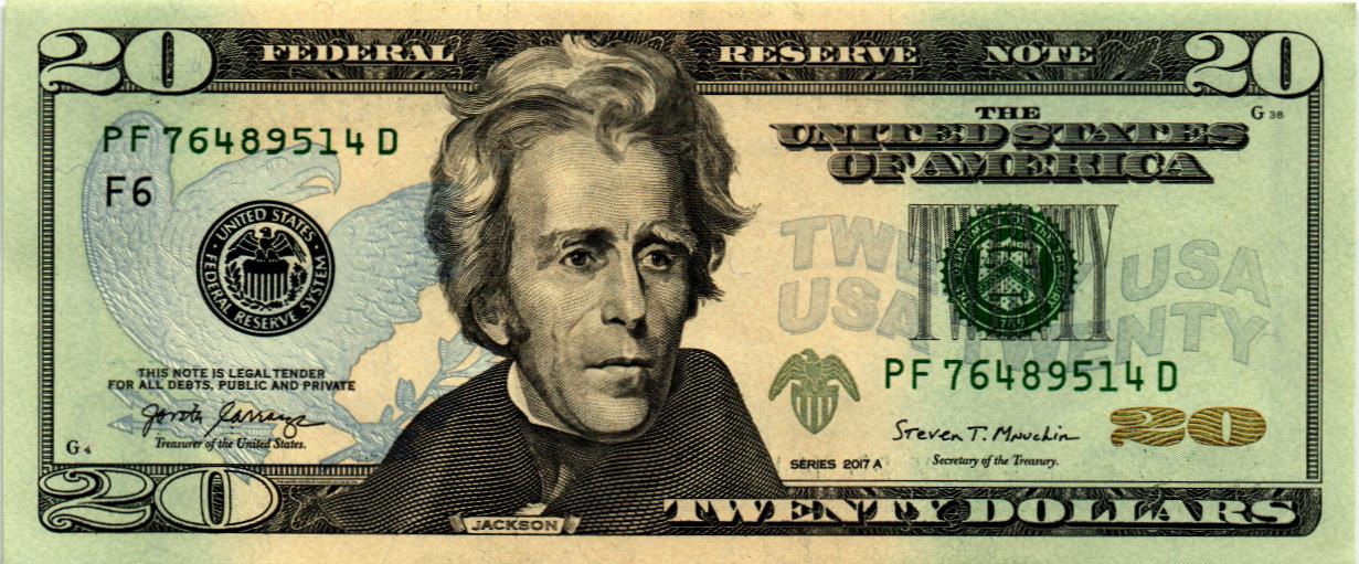 США 20 ДОЛЛАРОВ (F - АТЛАНТА) мини 1