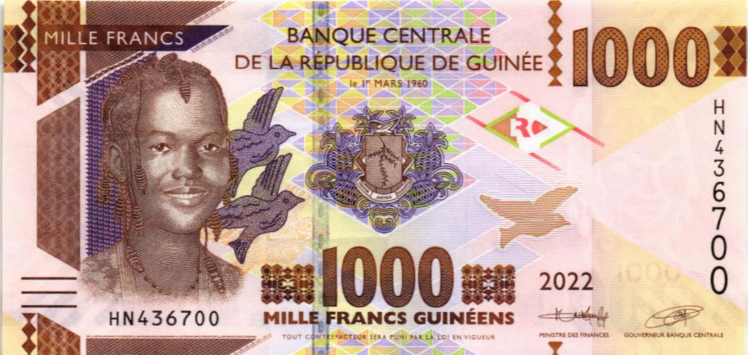 ГВИНЕЯ 1000 ФРАНКОВ