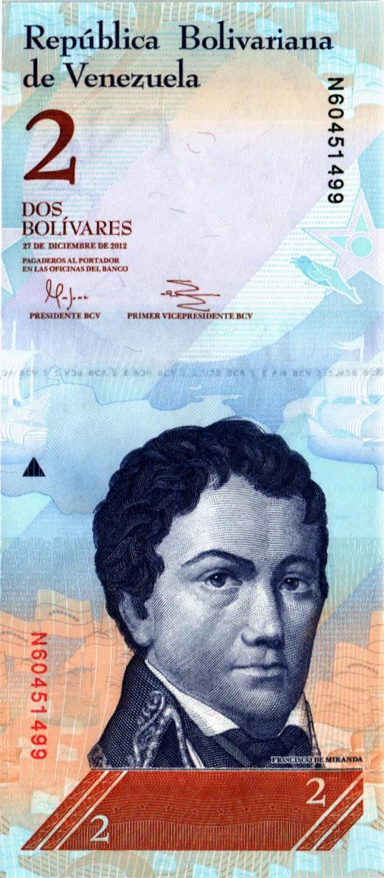 ВЕНЕСУЭЛА 2 БОЛИВАРА (27.12.2012)