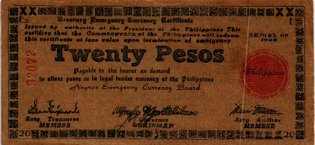 ФИЛИППИНЫ 20 ПЕСО (N8) мини 1