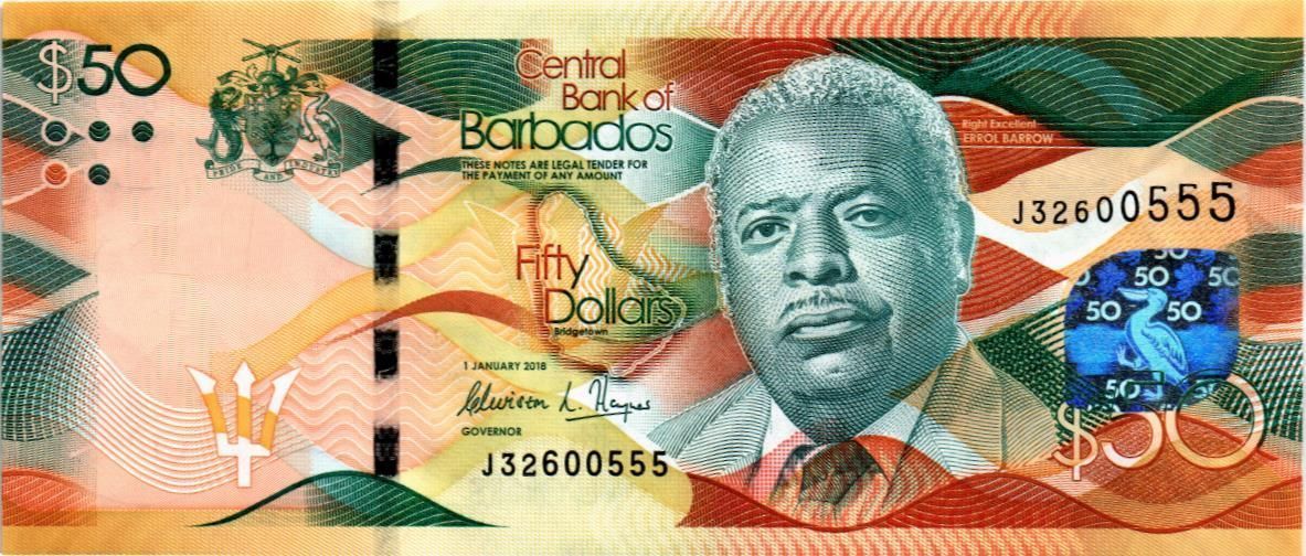 БАРБАДОС 50 ДОЛЛАРОВ