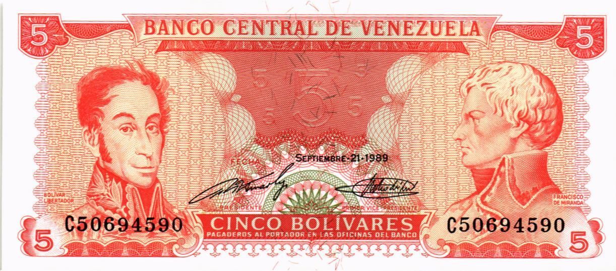 ВЕНЕСУЭЛА 5 БОЛИВАР мини 1