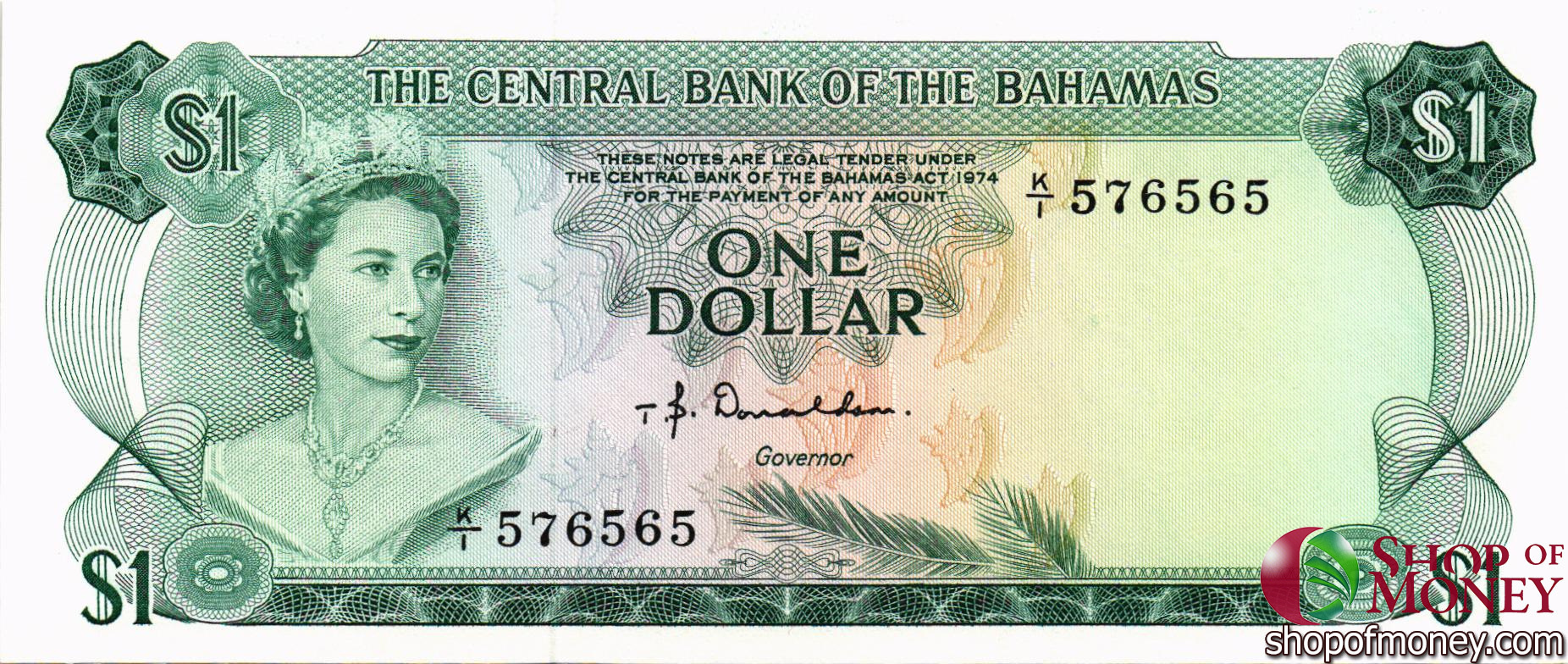 БАГАМСКИЕ ОСТРОВА 1 ДОЛЛАР мини 1