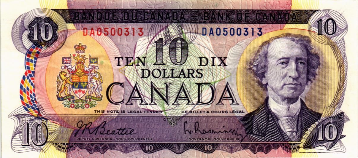 КАНАДА 10 ДОЛЛАРОВ мини 1