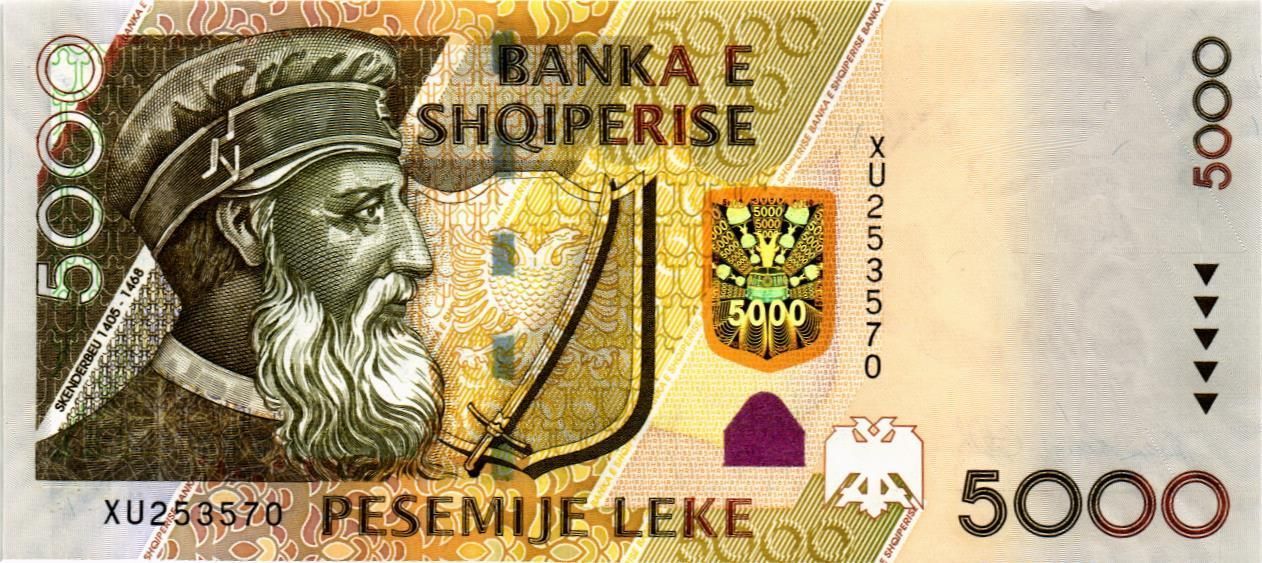 АЛБАНИЯ 5000 ЛЕК