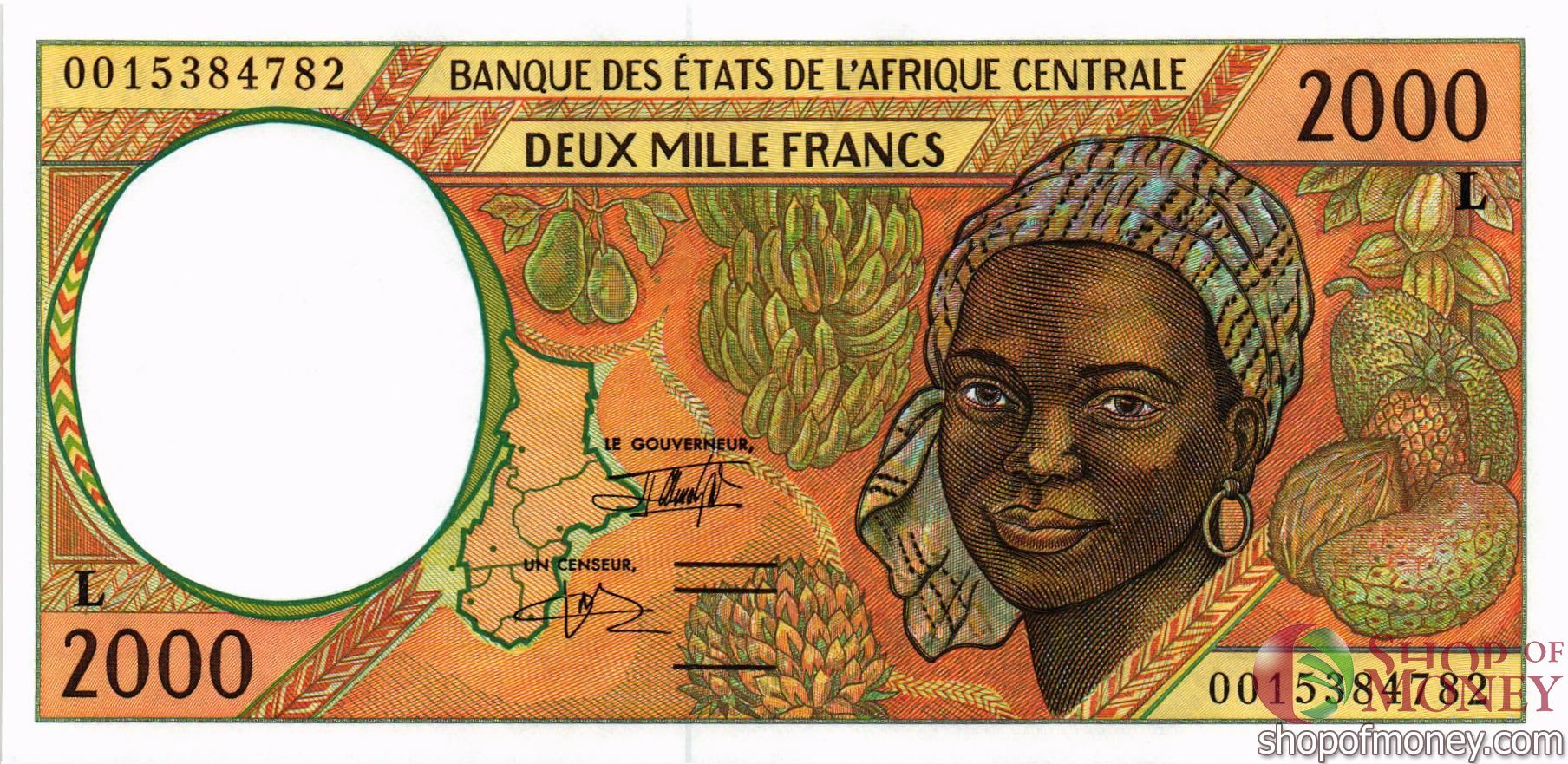 ГАБОН 2000 ФРАНКОВ