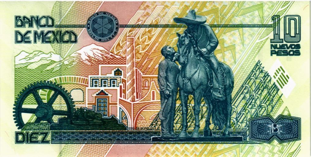 МЕКСИКА 10 ПЕСО (С) мини 2