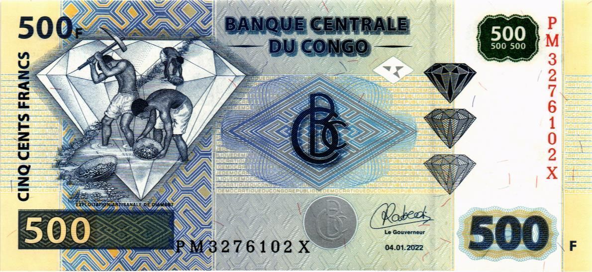 КОНГО ДР 500 ФРАНКОВ