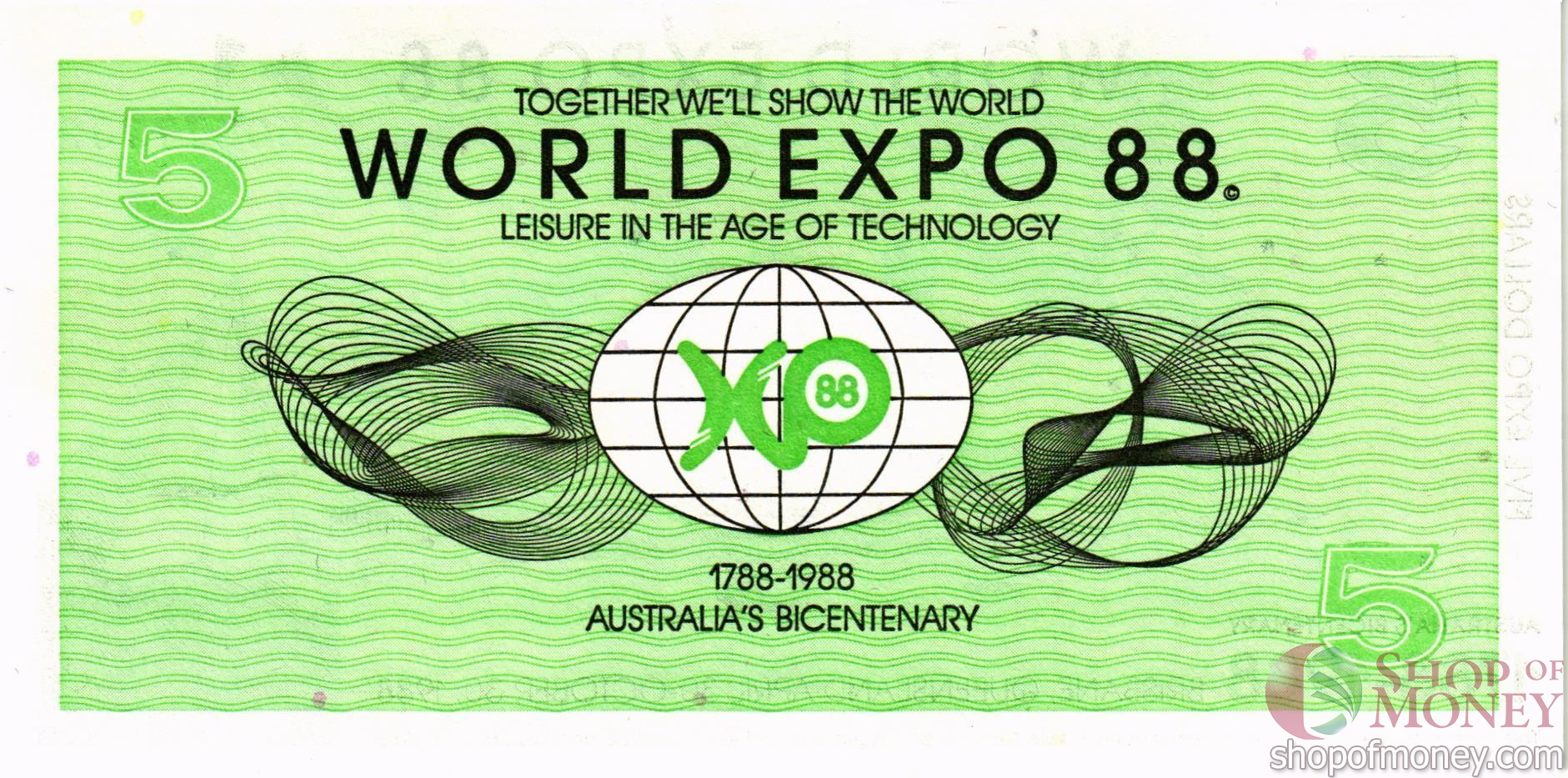 АВСТРАЛИЯ 5 ЭКСПО ДОЛЛАРА мини 2