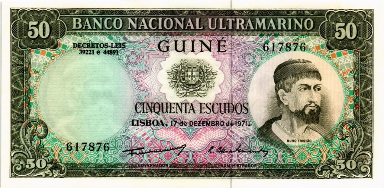 ПОРТУГАЛИЯ 50 ЭСКУДО (ПОРТУГАЛЬСКАЯ ГВИНЕЯ) мини 1