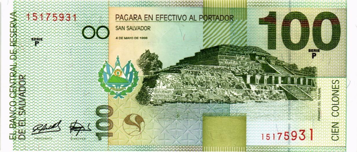 САЛЬВАДОР 100 КОЛОН