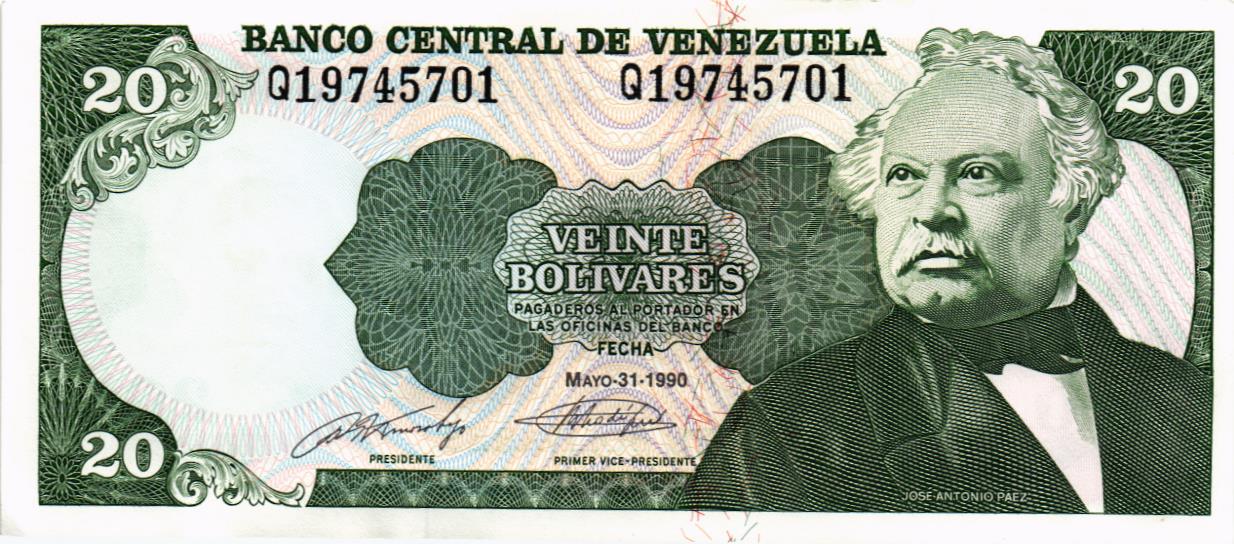 ВЕНЕСУЭЛА 20 БОЛИВАР мини 1