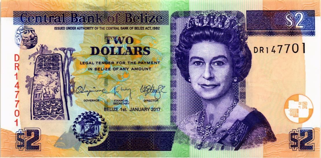 БЕЛИЗ 2 ДОЛЛАРА мини 1