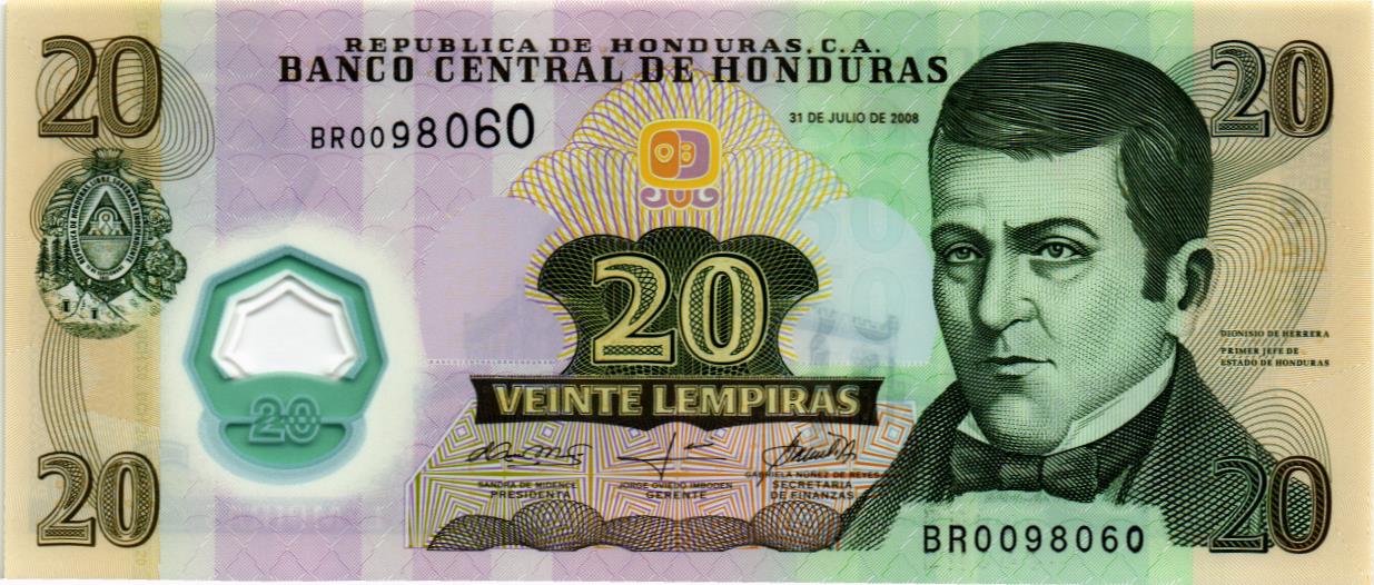 ГОНДУРАС 20 ЛЕМПИР мини 1
