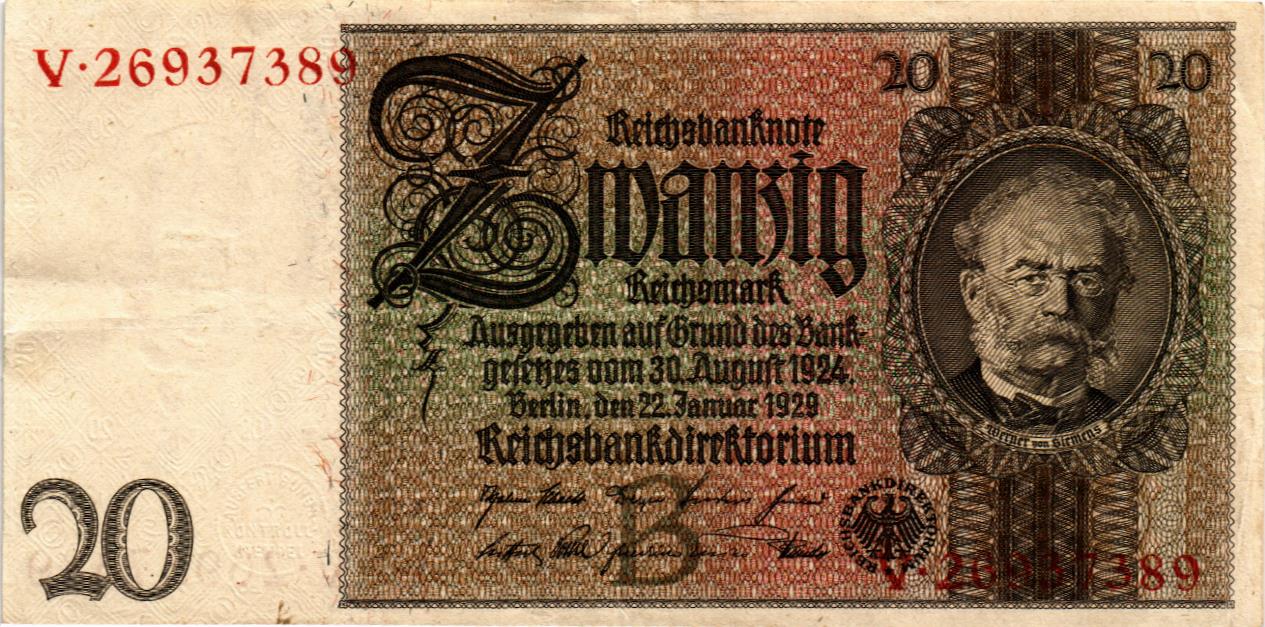 ГЕРМАНИЯ 20 МАРОК