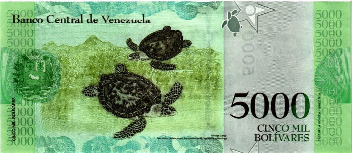 ВЕНЕСУЭЛА 5000 БОЛИВАР (13.12.2017) мини 2