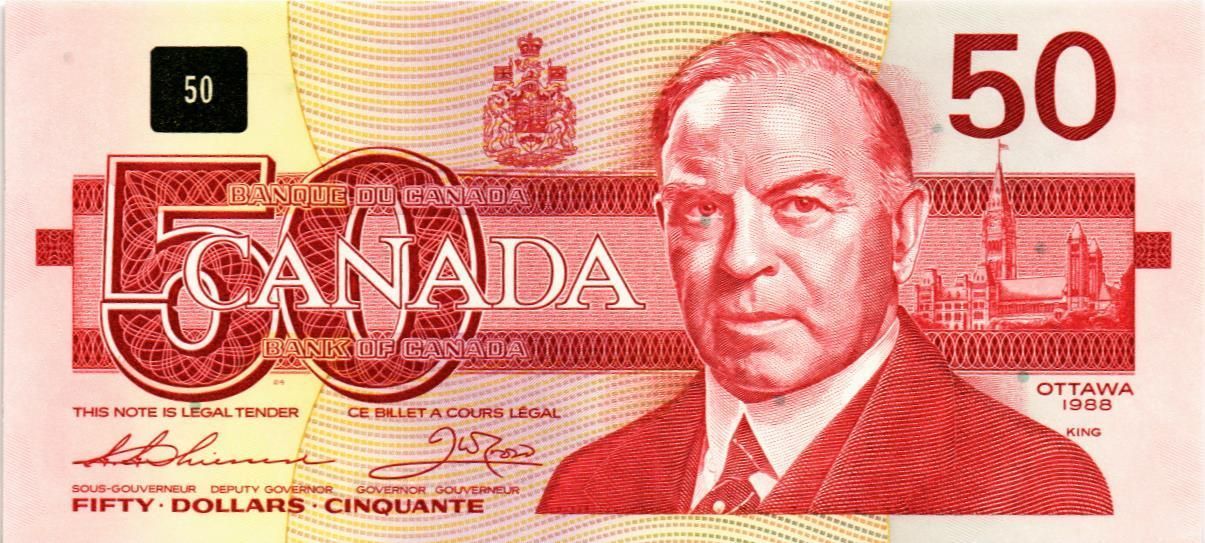 КАНАДА 50 ДОЛЛАРОВ мини 1