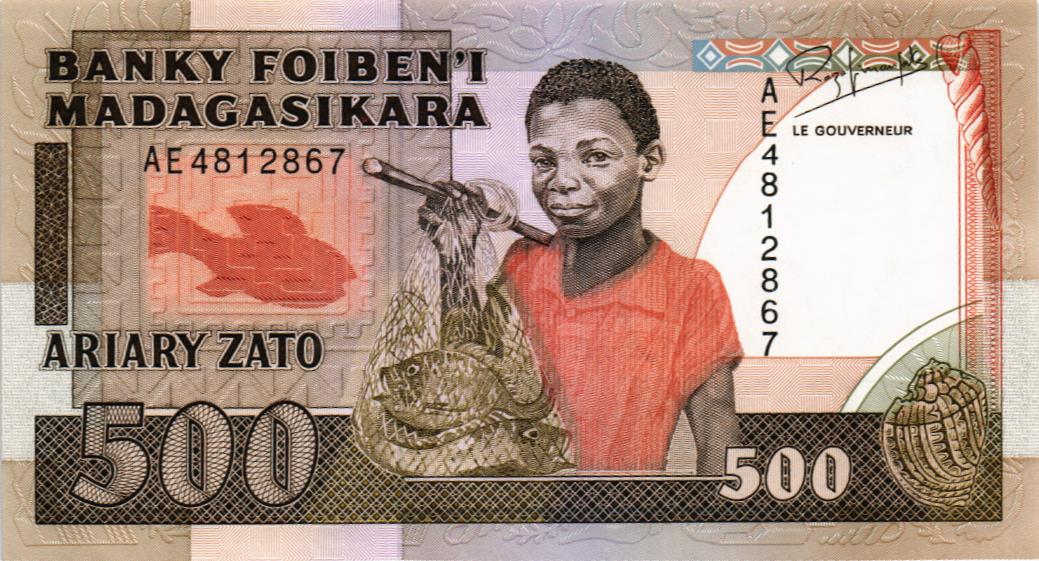 МАДАГАСКАР 500 ФРАНКОВ