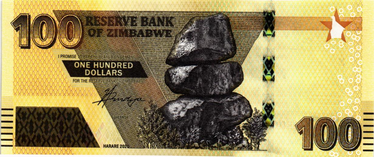 ЗИМБАБВЕ 100 ДОЛЛАРОВ