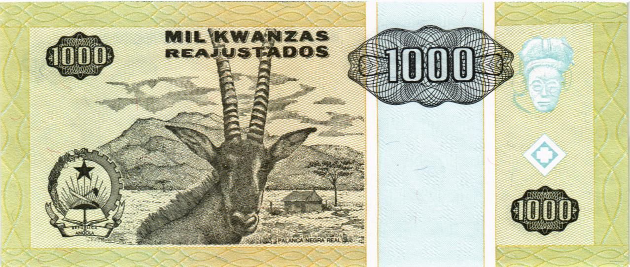АНГОЛА 1000 КВАНЗА мини 2