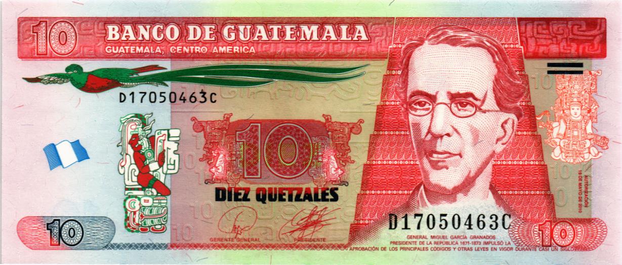 ГВАТЕМАЛА 10 КЕТСАЛЬ
