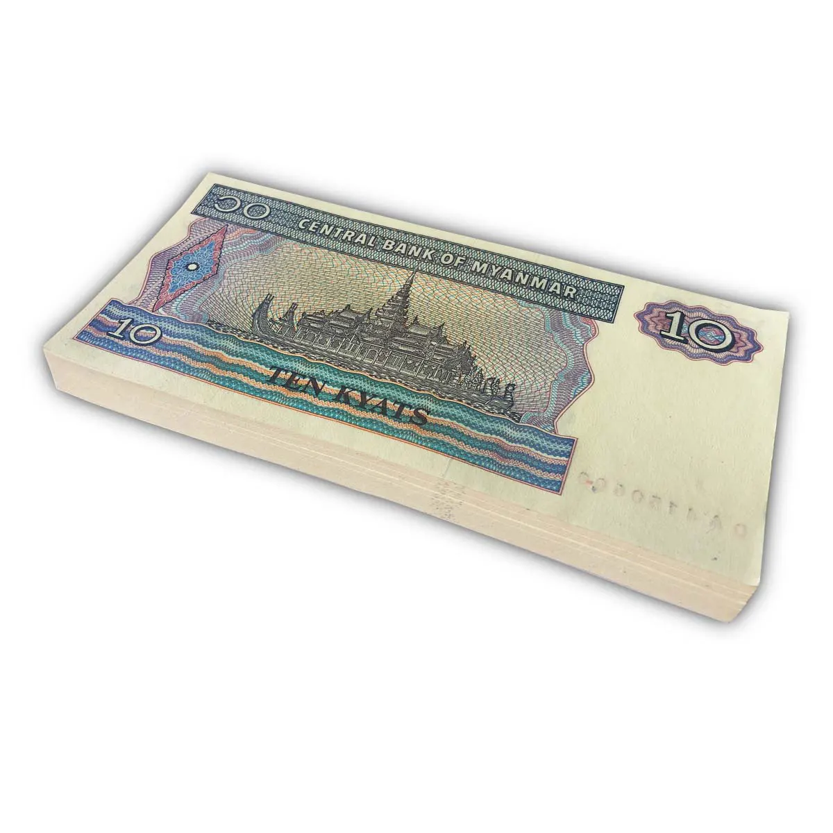 МЬЯНМА 10 КЬЯТ (100 БАНКНОТ) мини 2