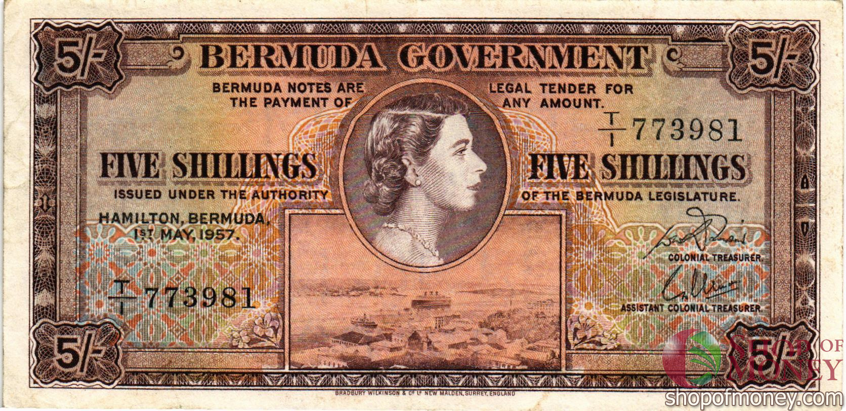 БЕРМУДСКИЕ ОСТРОВА 5 ДОЛЛАРОВ мини 1